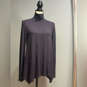 AEO Soft & Sexy Plum Turtleneck Tunic Top S Preowned Excellent Condition